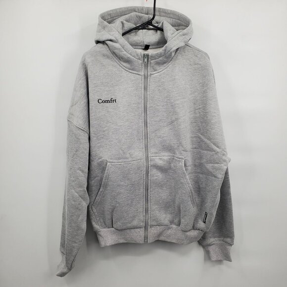 Comfrt Cloud Zip Hoodie Top Women Size Small NWT Oversized Fit Loungewear - Picture 1 of 13